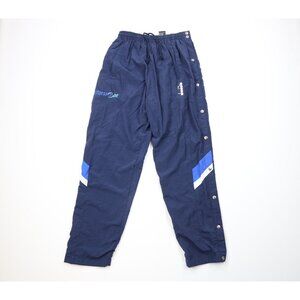 Vtg 90s Diadora Soccer Mens Medium Spell Out Color Block Lined Tearaway Pants